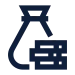 Money Total Line SVG Icon